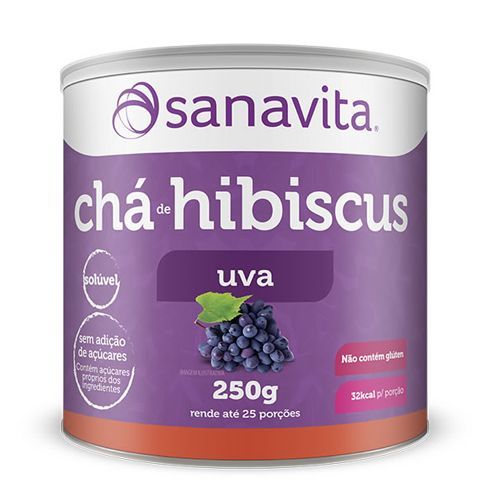 Ch� de Hibiscus - 250g Uva - Sanavita