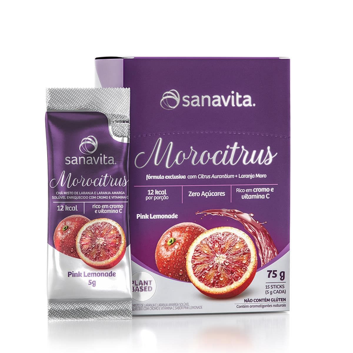 Ch� Morocitrus - 15 Sticks 5g Pink Lemonade - Sanavita