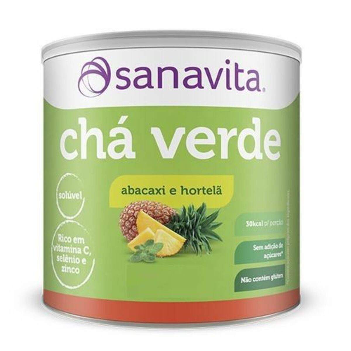 Ch� Verde - 200g Abacaxi e Hortel� - Sanavita
