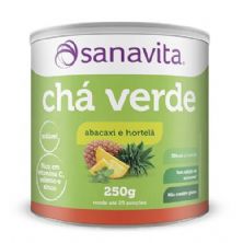 Ch� Verde - 250g Abacaxi e Hortel� - Sanavita
