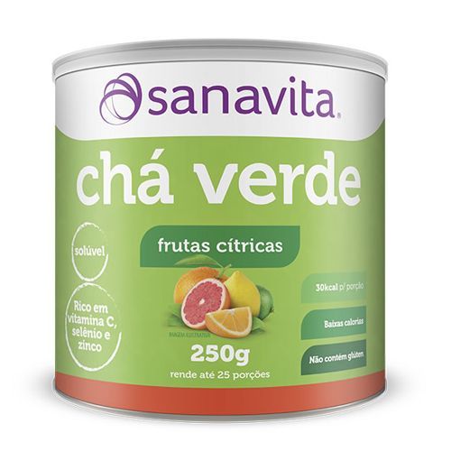 Ch� Verde - 250g Frutas C�tricas - Sanavita