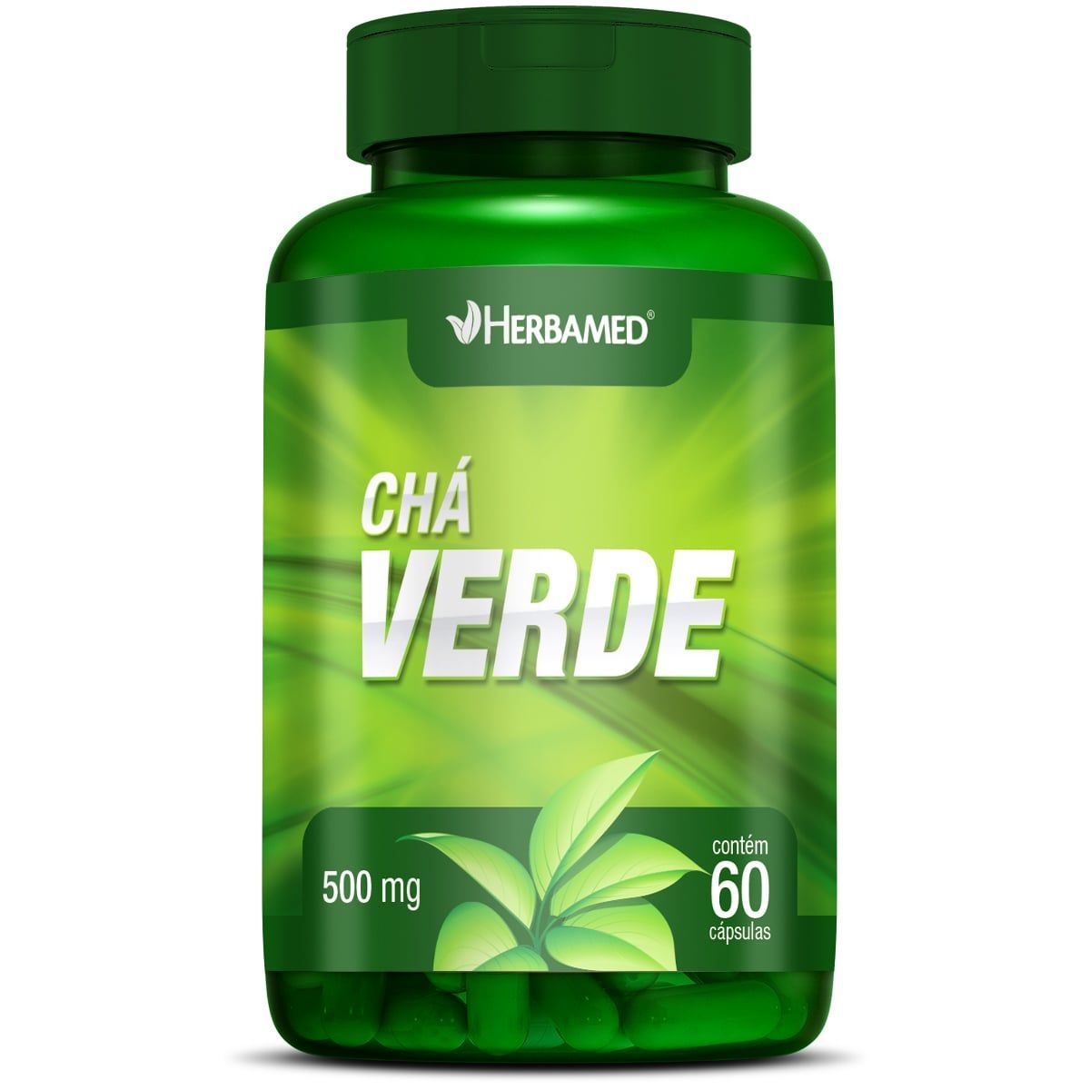 Cha Verde 500mg - 60 C�psulas - Herbamed
