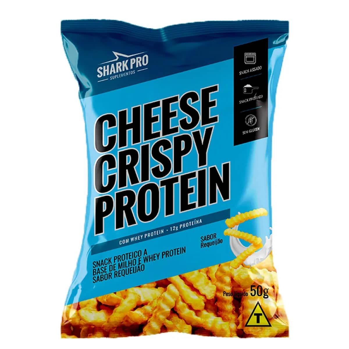 Cheese Crispy Protein - 50g Requeij�o - Shark Pro*** AVARIA EMBALAGEM *** Data Venc. 13/08/2025