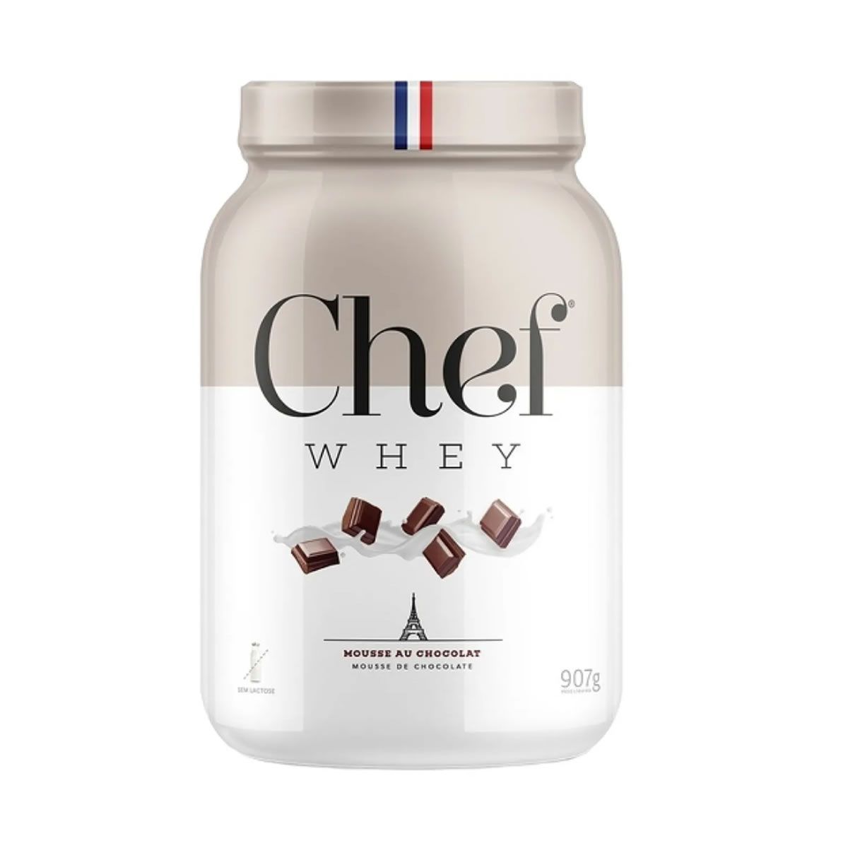 Whey Protein Zero Lactose - 907g Mousse de Chocolate - Chef Whey