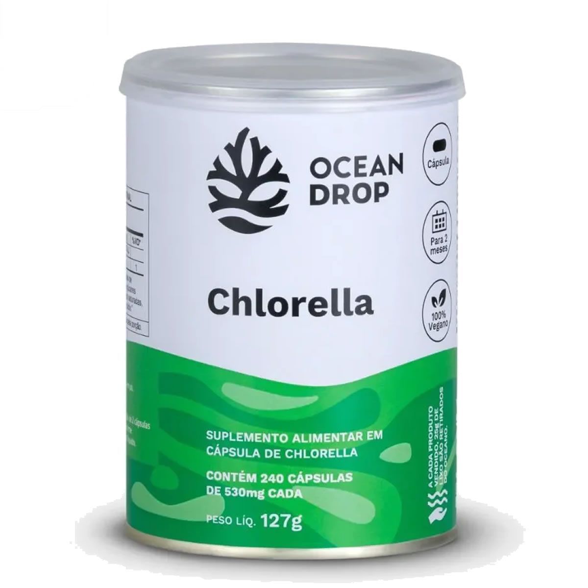 Chlorella - 240 C�psulas - Ocean Drop*** Data Venc. 30/06/2025