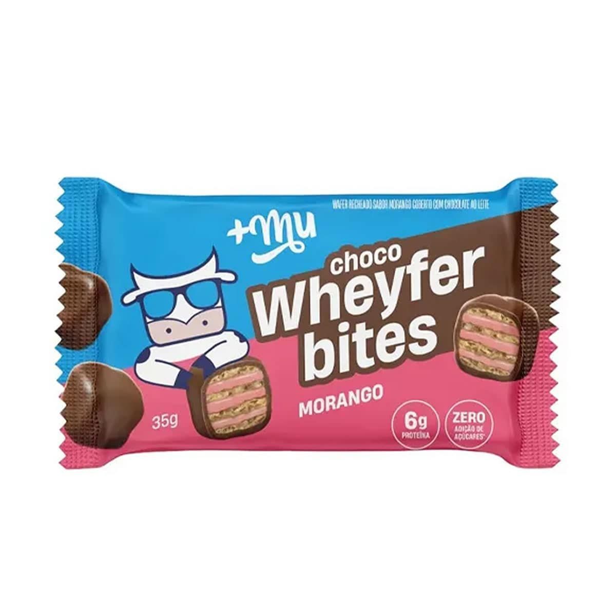 Chocowheyfer Bites - 1 Unidade 35g Morango - Mais Mu