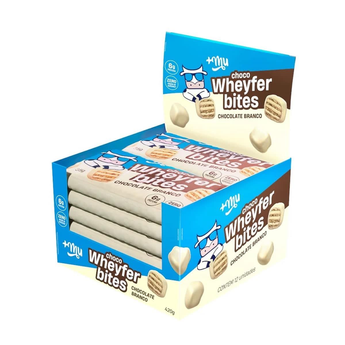 Chocowheyfer Bites - 12 Unidades 35g Chocolate Branco - Mais Mu