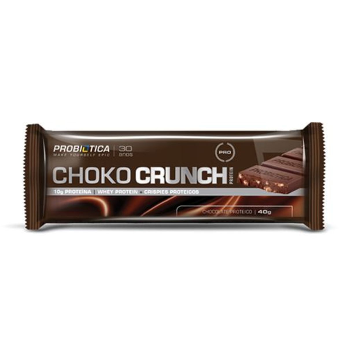 Choko Crunch - Chocolate Proteico 1 unidades 40g - Probi�tica*** Data Venc. 11/08/2024