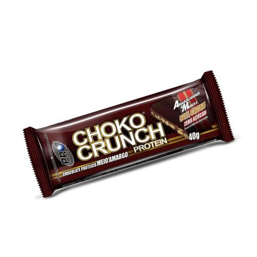 Choko Crunch - Chocolate Proteico Meio Amargo 40g - Probi�tica