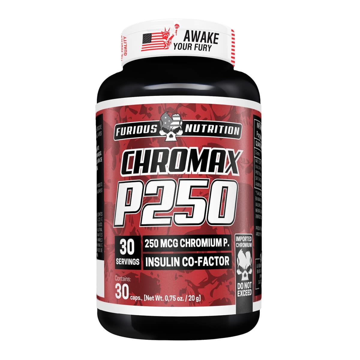 Chromax P250 - 30 C�psulas - Furious Nutrition