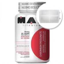Chromium Picolinate - 120 C�psulas + Porta C�psulas transparente - Max Titanium