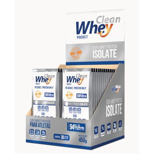 Clean Whey Isolada - 30 Sach�s - Sem Sabor - Protesa