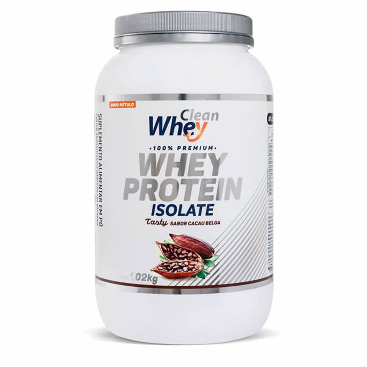 Clean Whey Isolate Tasty - 1020g Cacau Belga  - Protesa