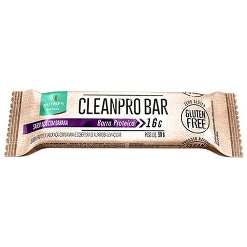 Cleanpro Bar - 1 Unidade de 50g A�a� com Banana - Nutrify