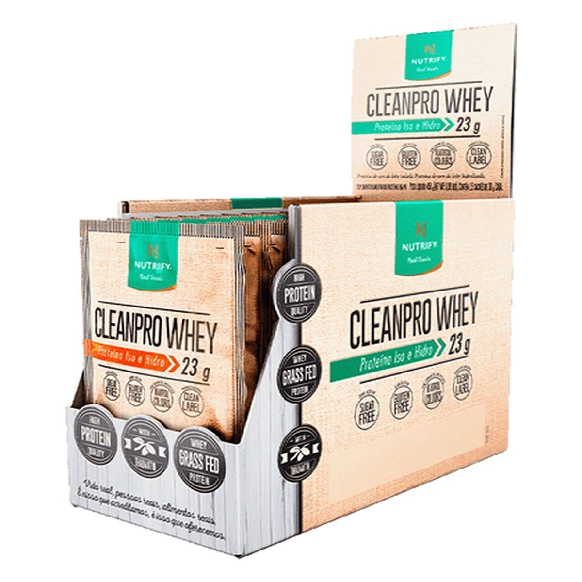 Cleanpro Whey - 15 Sach�s 30g Chocolate - Nutrify
