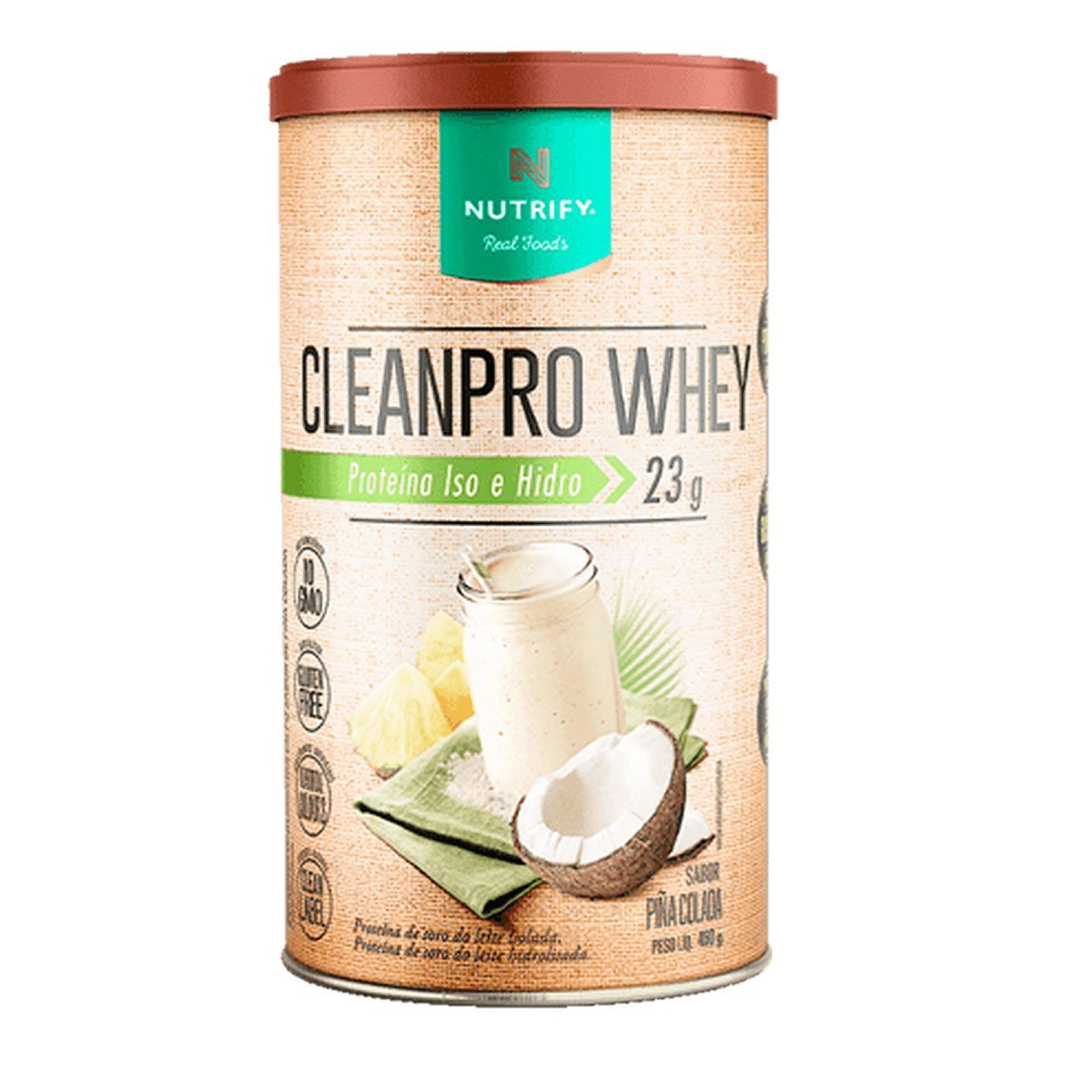 Cleanpro Whey Iso e Hidro - 450g Pi�a Colada - Nutrify