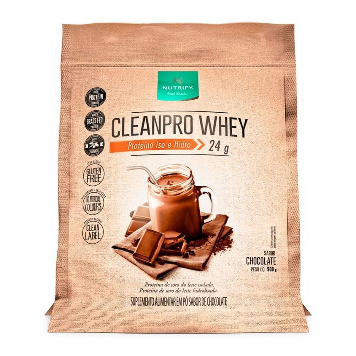 Cleanpro Whey Iso e Hidro - 900g Refil Chocolate - Nutrify