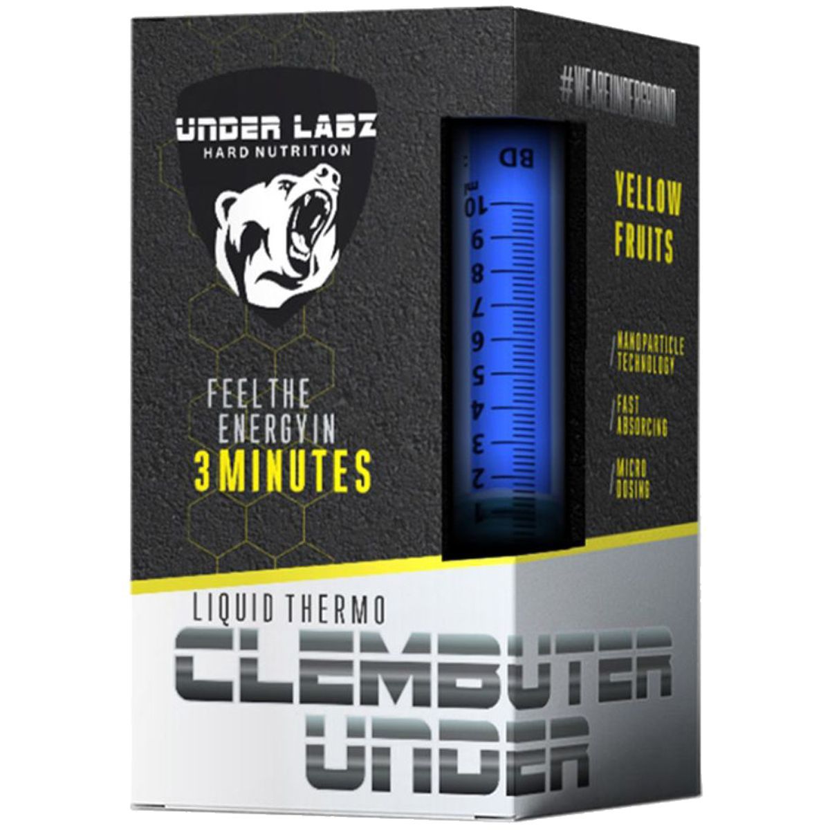 Clembuter Under Liquid Thermo - 250ml Yellow Fruits - Under Labz*** Data Venc. 05/11/2022