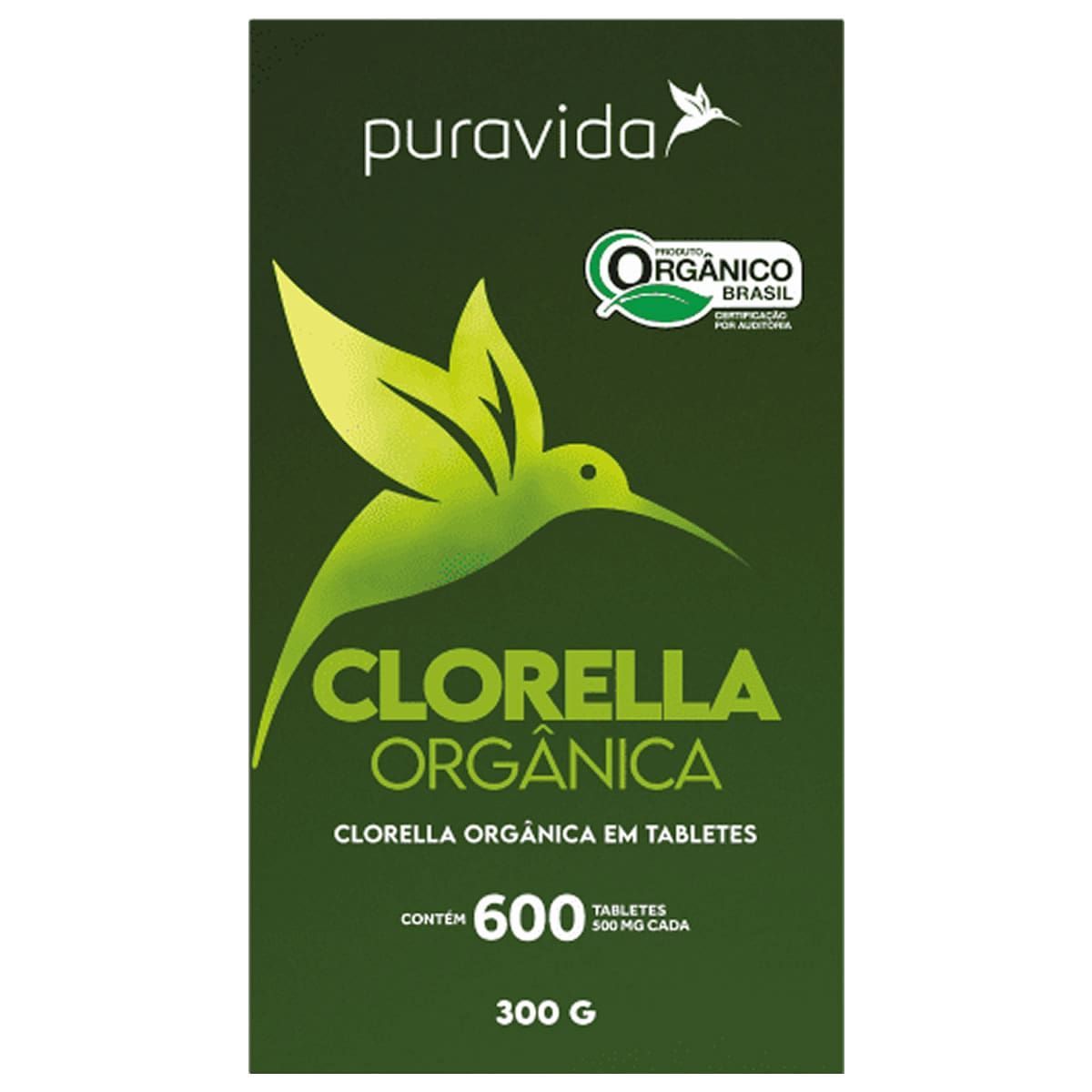 Clorella Org�nica - 200 Tabletes - Puravida