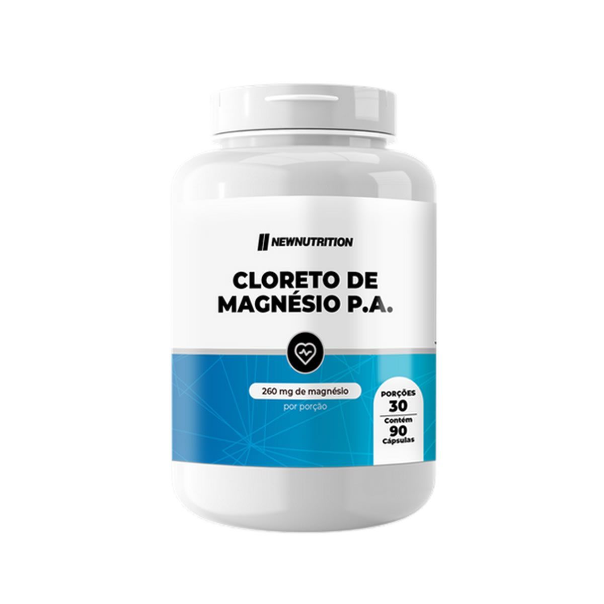 Cloreto de Magnesio P.A. - 90 C�psulas - NewNutrition