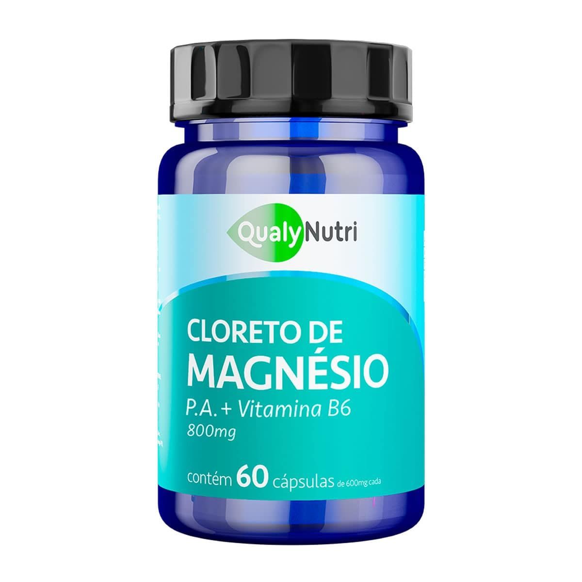 Cloreto de Magn�sio P.A. + Viatmina B6 - 60 C�psulas - QualyNutri