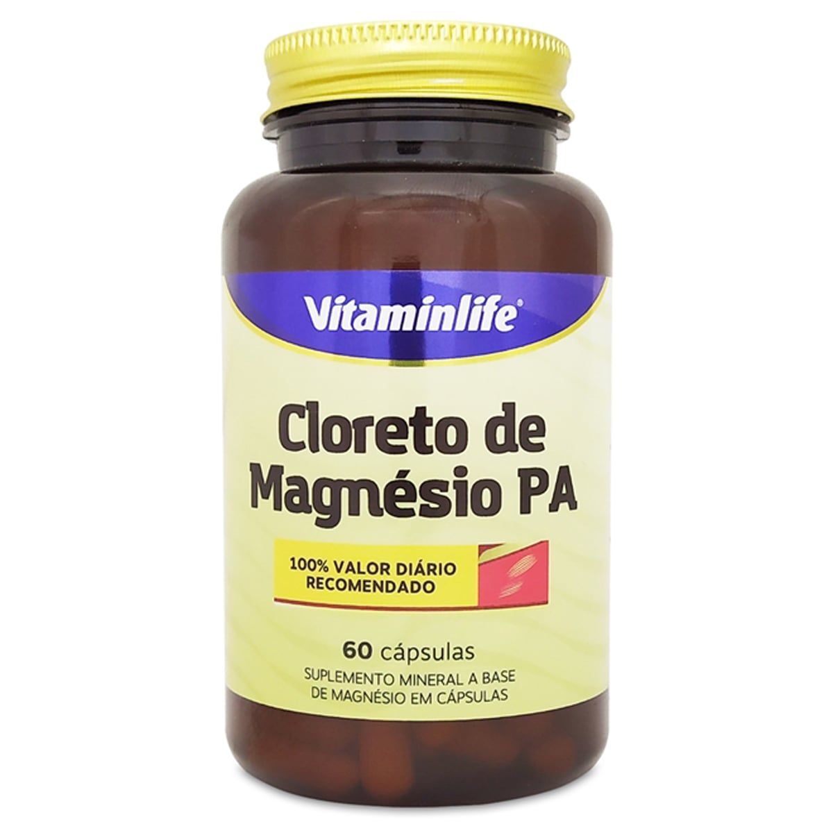 Cloreto de Magn�sio PA - 60 C�psulas - VitaminLife*** Data Venc. 28/02/2022