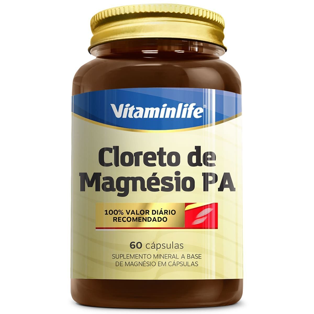 Cloreto de Magn�sio PA - 60 C�psulas - VitaminLife