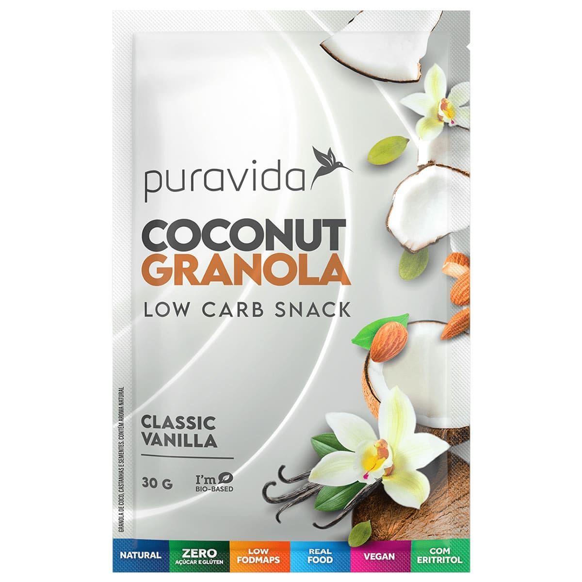 Coconut Granola - 30g Classic Vanilla - Puravida*** Data Venc. 30/04/2025