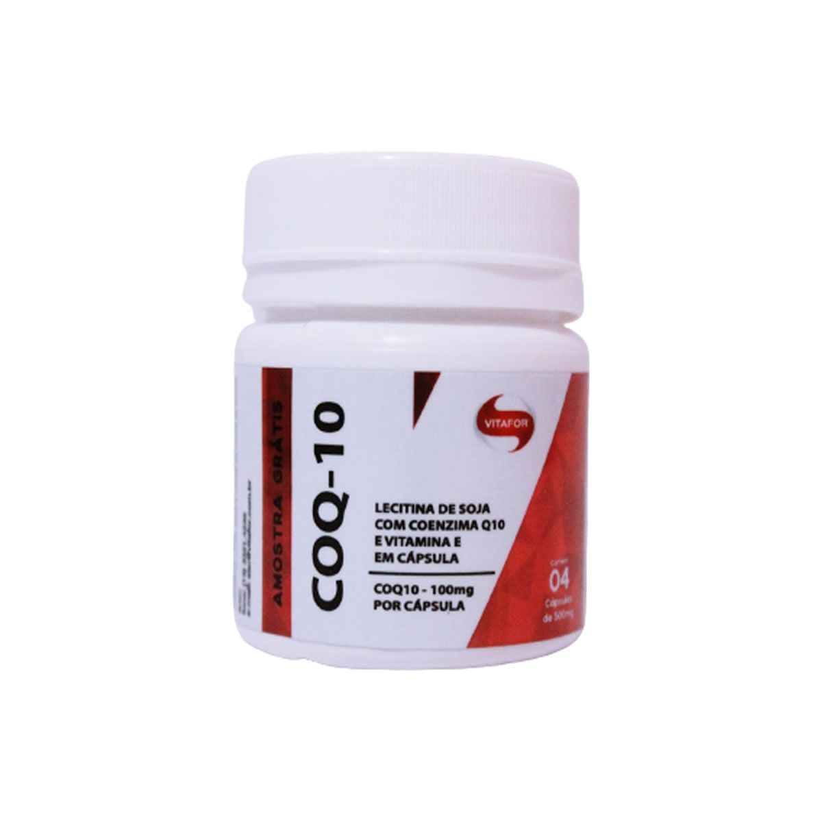 Coenzima COQ-10 -  4 C�psulas Amostra- Vitafor