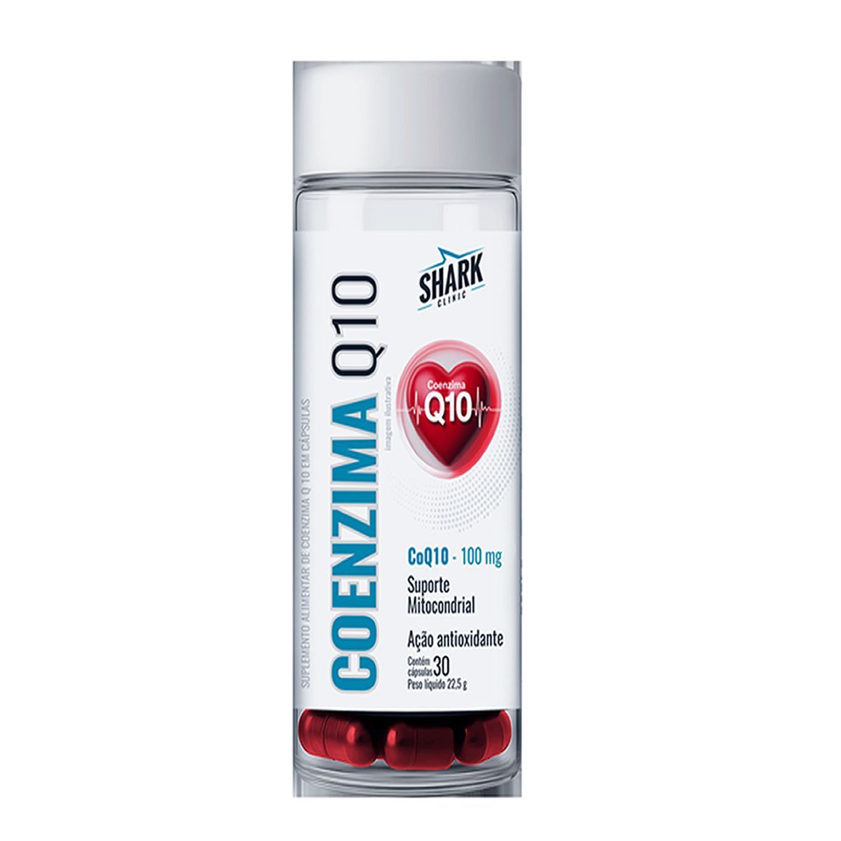 Coenzima Q10 100mg - 30 C�psulas - Shark Pro