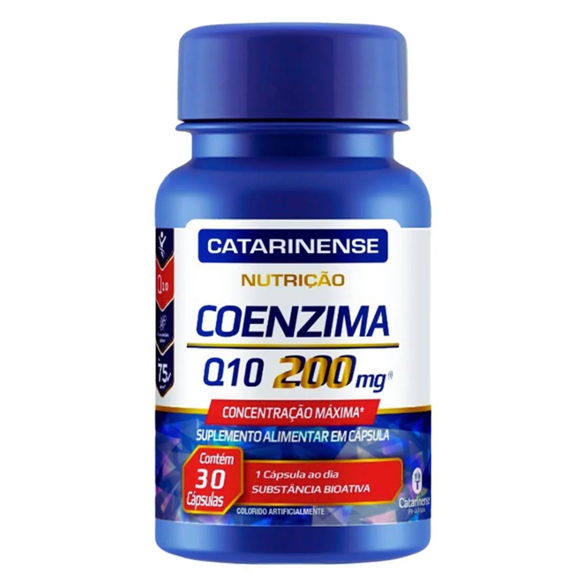 Coenzima Q10 - 200mg 30 C�psulas - Catarinense Nutri��o