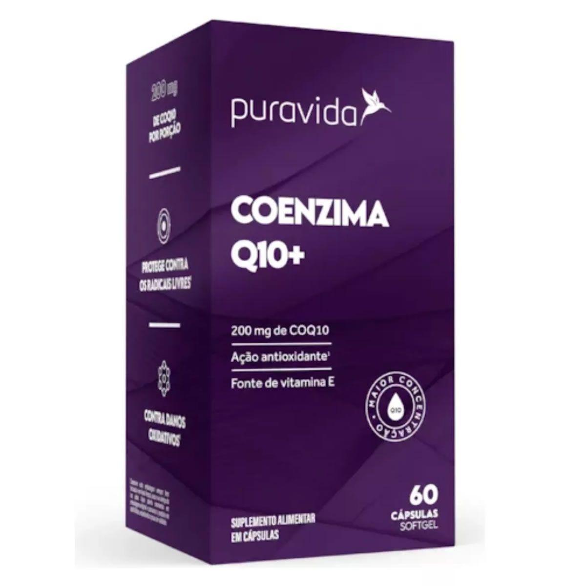Coenzima Q10 - 200mg 60 C�psulas - Puravida