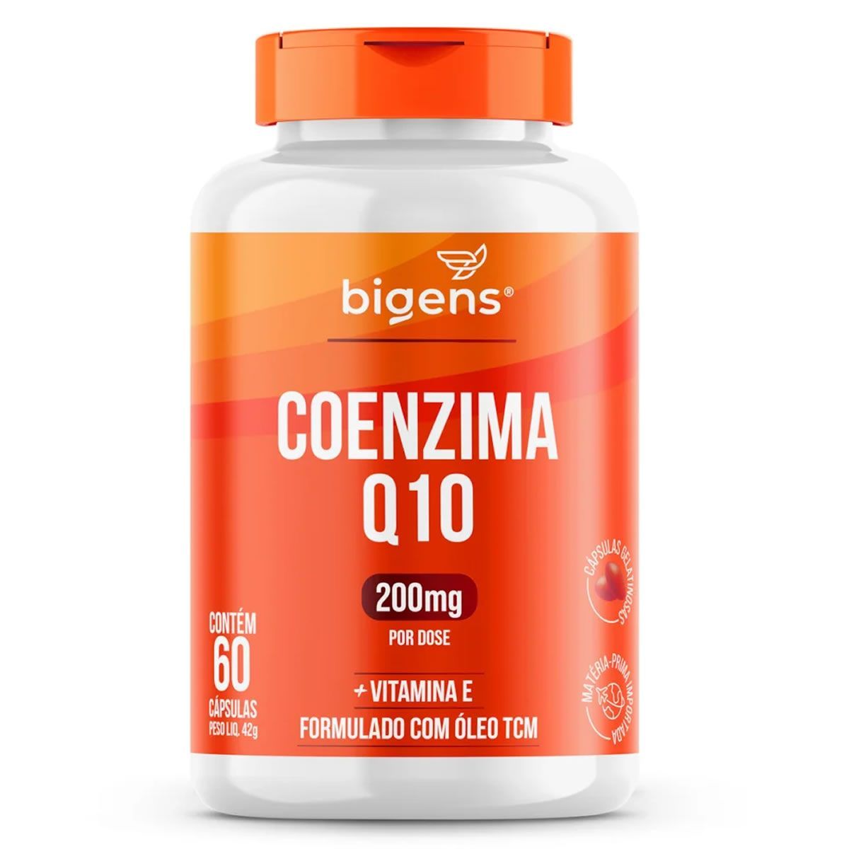 Coenzima Q10 200mg - 60 C�psulas - Bigens