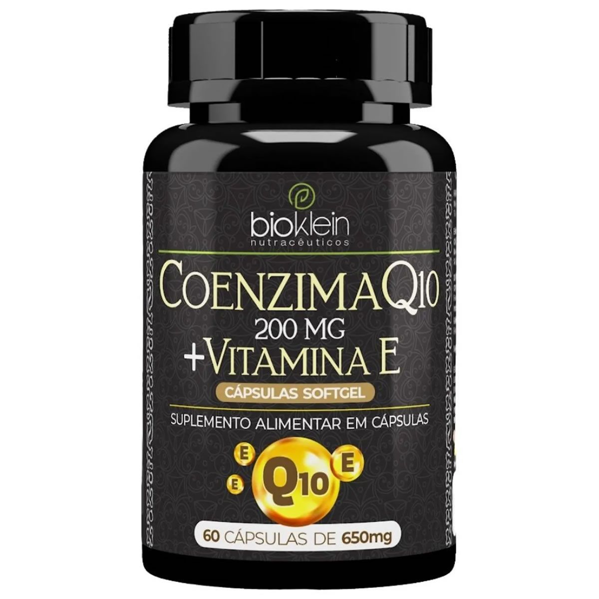 Coenzima Q10 200mg + Vitamina E - 60 C�psulas - Bioklein*** Data Venc. 30/03/2026