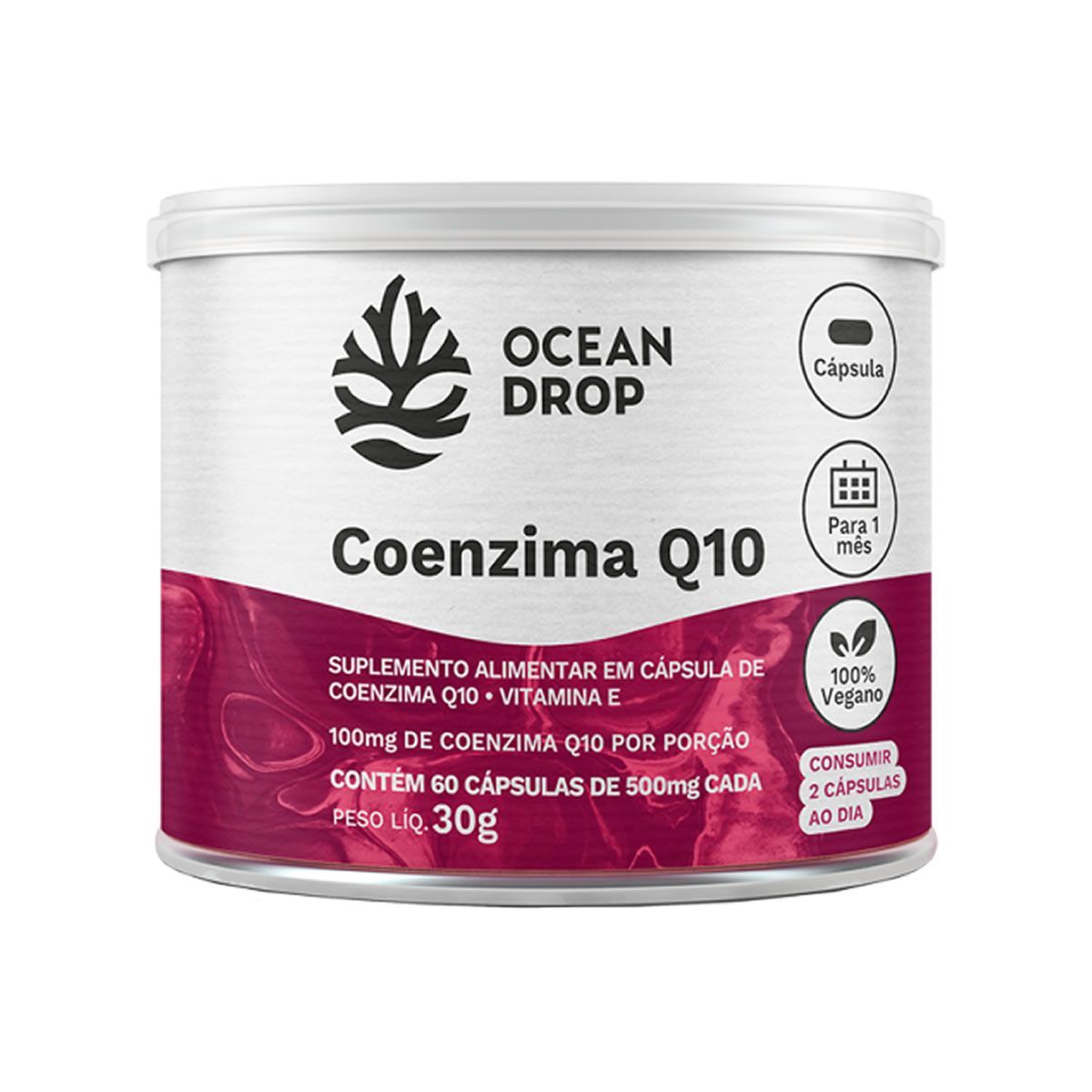 Coenzima Q10 - 60 C�psulas - Ocean Drop