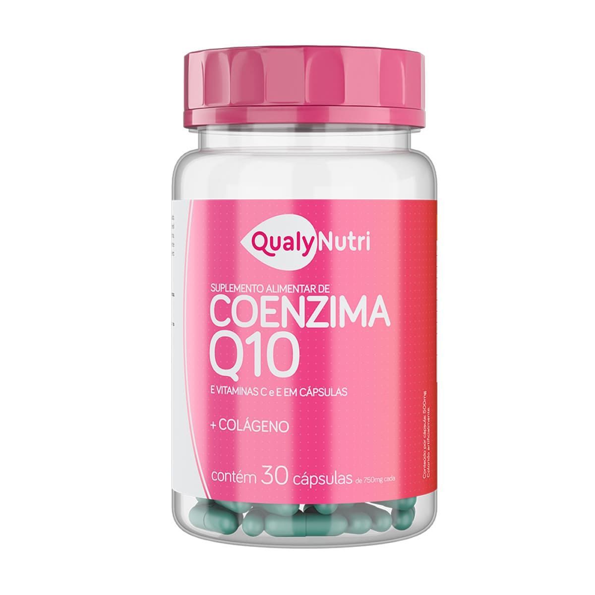 Coenzima Q10 Com Col�geno - 30 C�psulas - QualyNutri*** Data Venc. 07/02/2024