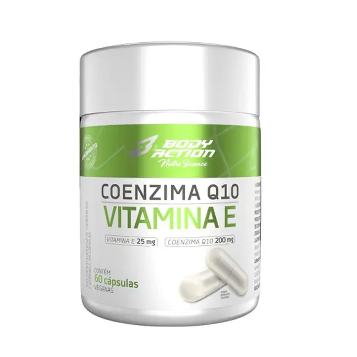 Coenzima Q10 Vitamina E - 60 C�psulas - Body Action