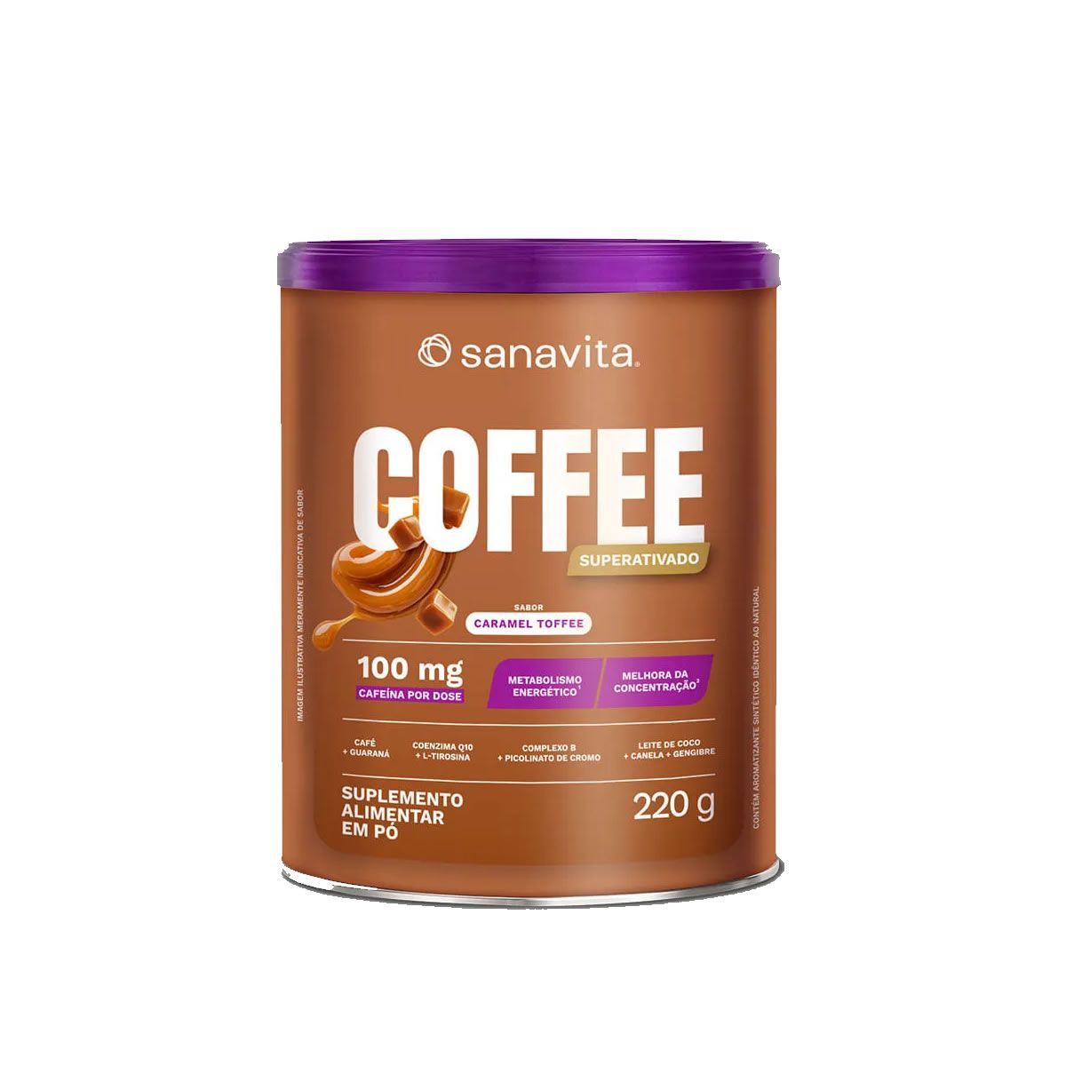 Coffee - 220g Caramel Toffee - Sanavita