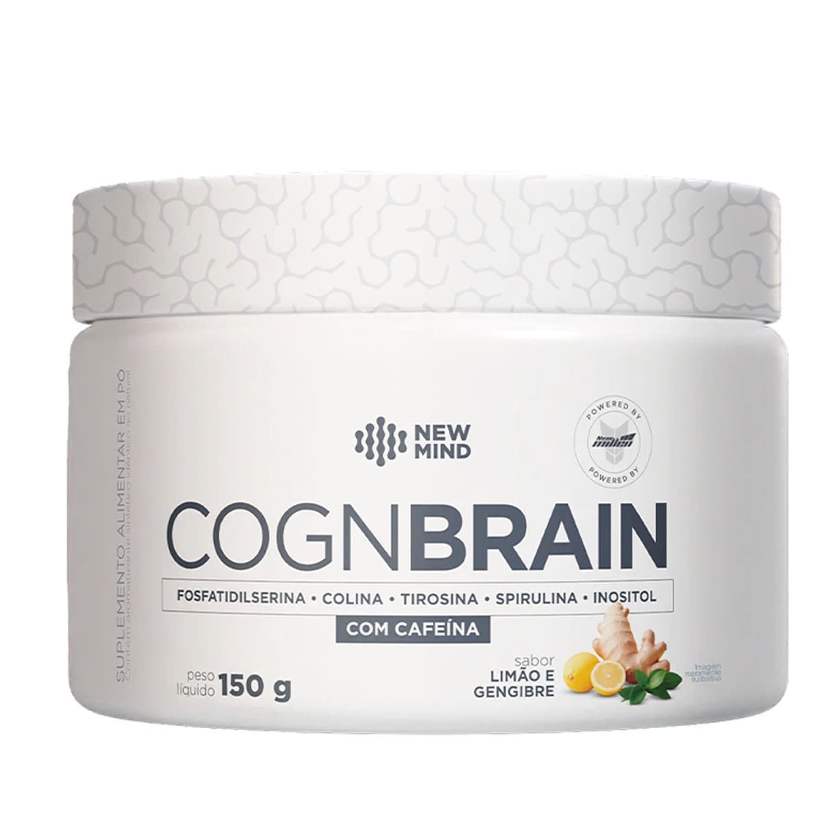 Cognbrain com Cafe�na - 150g Lim�o e Gengibre - New Millen