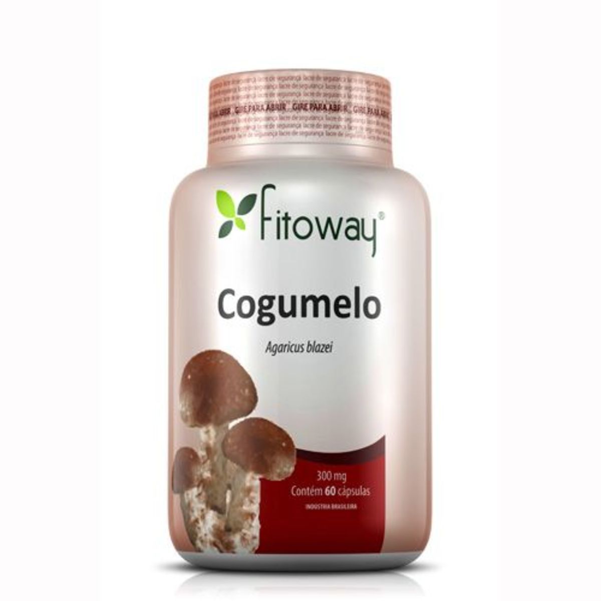 Cogumelo Agaricus Fitoway 300Mg - 60 C�psulas - Fitoway