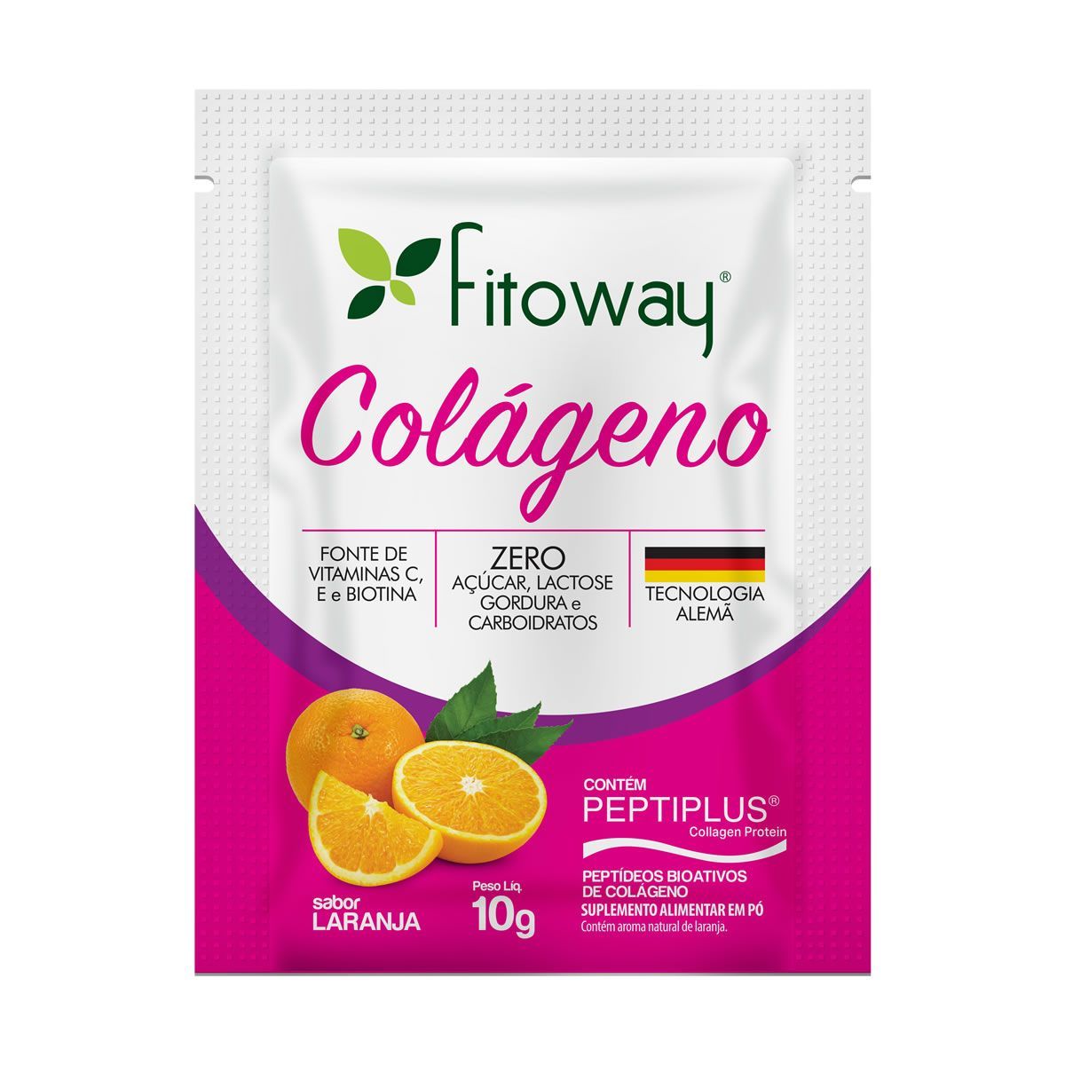 Col�geno - 1 Sach� 10g Laranja Amostra - Fitoway
