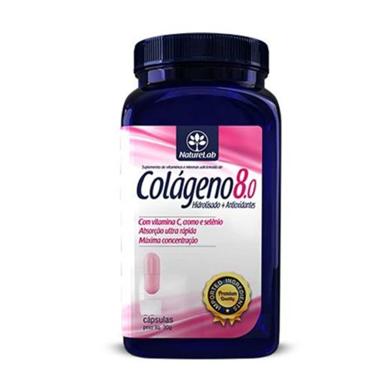 Col�geno 8.0 Hidrolisado e Antioxidantes - 120 C�psulas - Naturelab