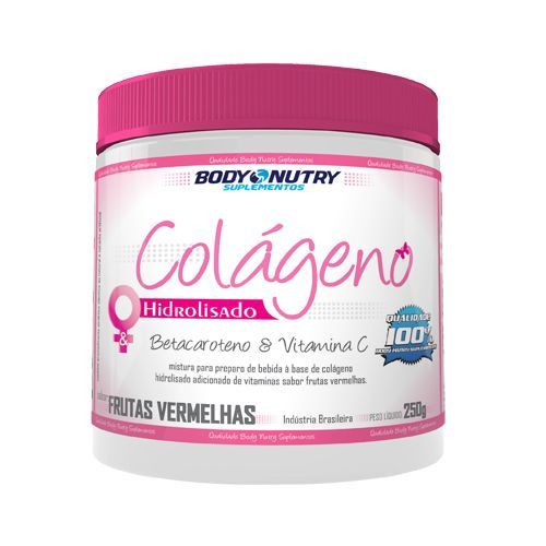Col�geno em P� - 250g Frutas Vermelhas - Body Nutry