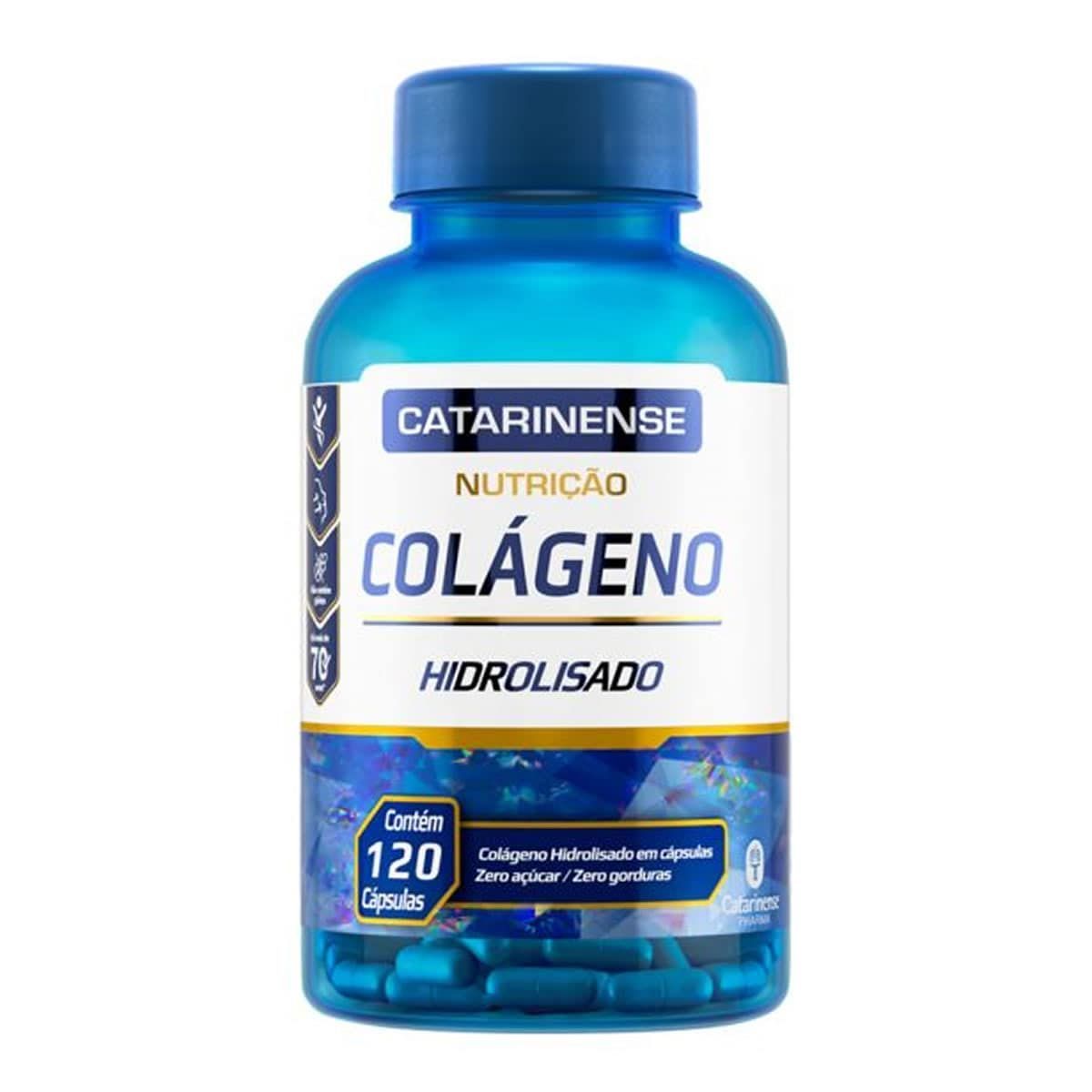 Col�geno Hidrolisado - 120 C�psulas - Catarinense Nutri��o