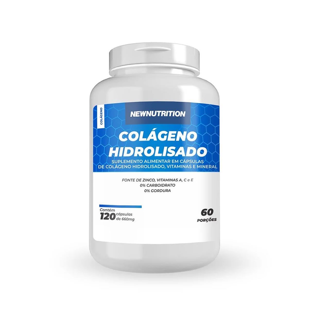 Col�geno Hidrolisado - 120 C�psulas - NewNutrition*** Data Venc. 30/08/2025