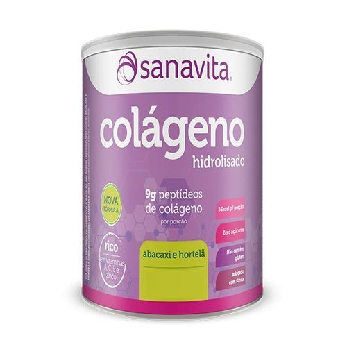Col�geno Hidrolisado - 150g Abacaxi e Hortel� - Sanavita