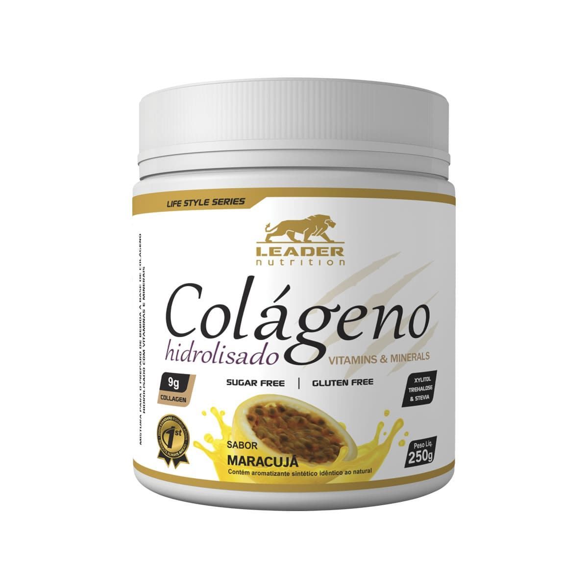 Col�geno Hidrolisado - 250g  Maracuj� - Leader Nutrition