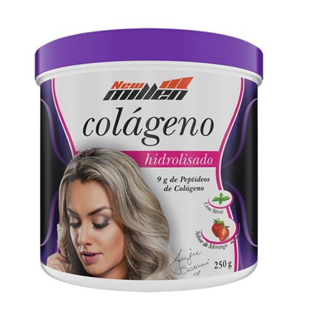 Col�geno Hidrolisado - 250g Morango - New Millen