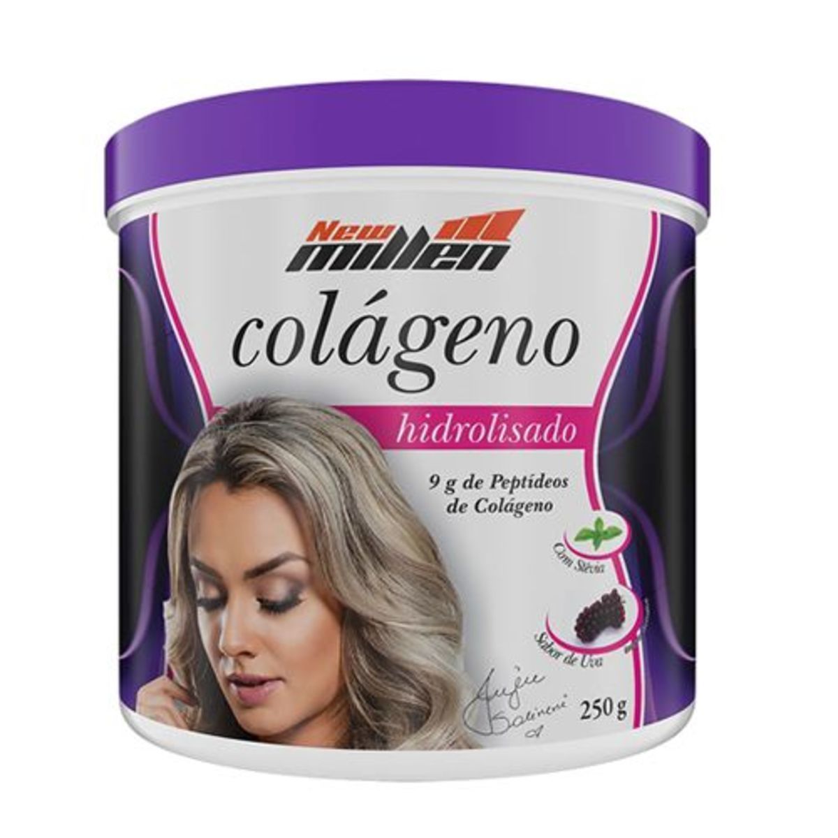 Col�geno Hidrolisado - 250g Uva - New Millen*** Data Venc. 25/03/2021