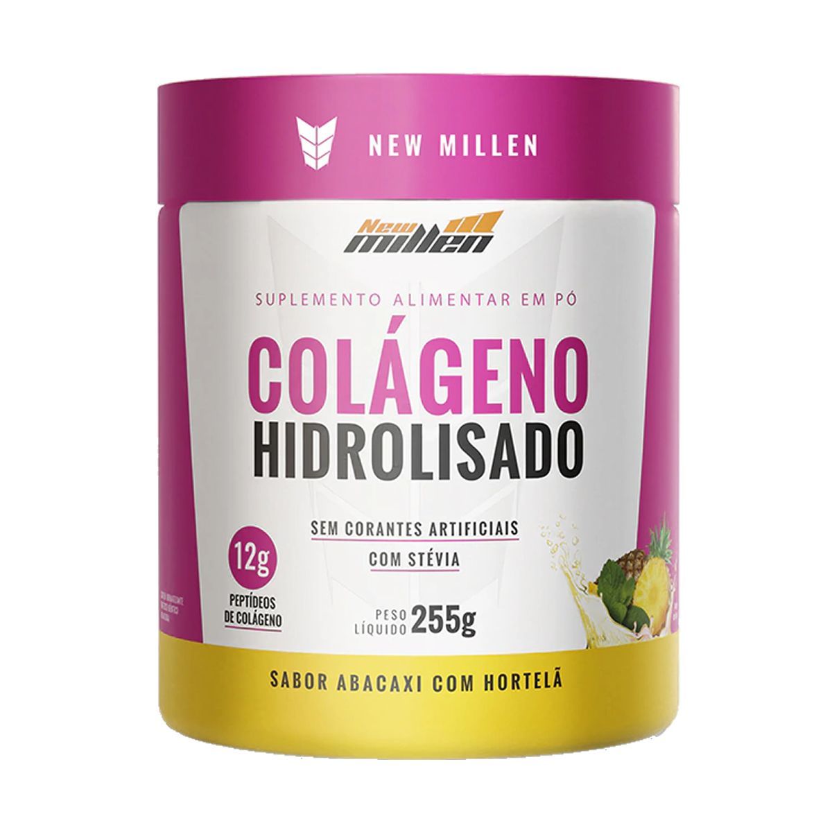 Col�geno Hidrolisado - 255g Abacaxi c/ Hortel� - New Millen
